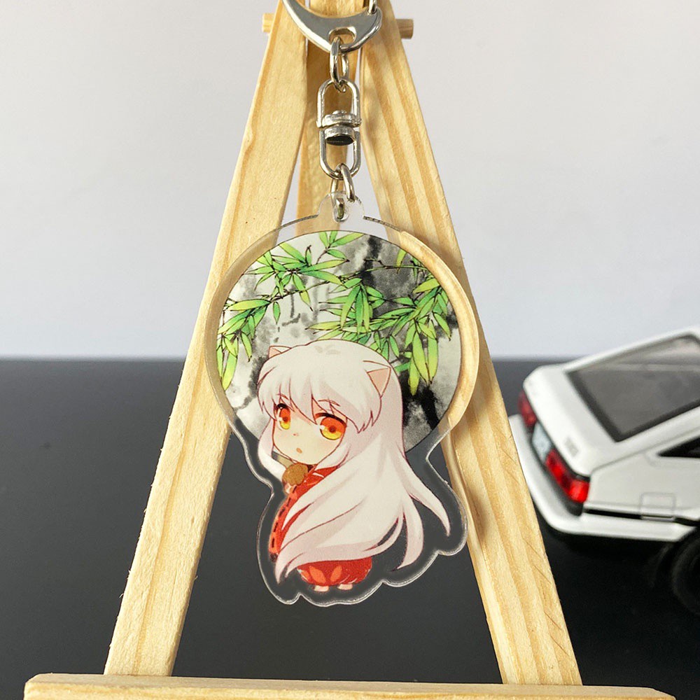 Móc Khóa In Hình Nhân Vật Hoạt Hình Anime Inuyasha Dễ Thương