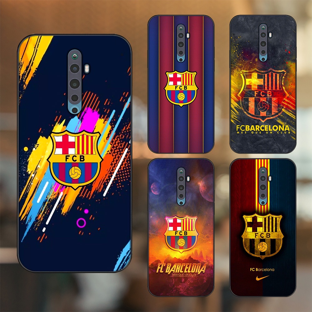 Ốp lưng Oppo Reno 2F viền đen in hình Barcelona Barca