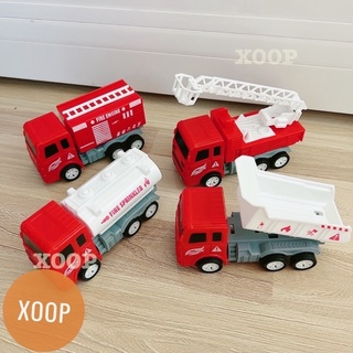 Sale !!! đồ chơi xoop ! túi 4 xe cứu hoả chạy đà cót cho bé
