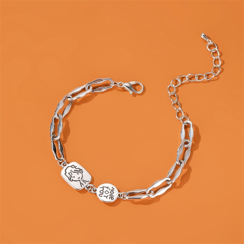 Cute Simple Retro Style Prince Graphic Bracelet | BigBuy360 - bigbuy360.vn