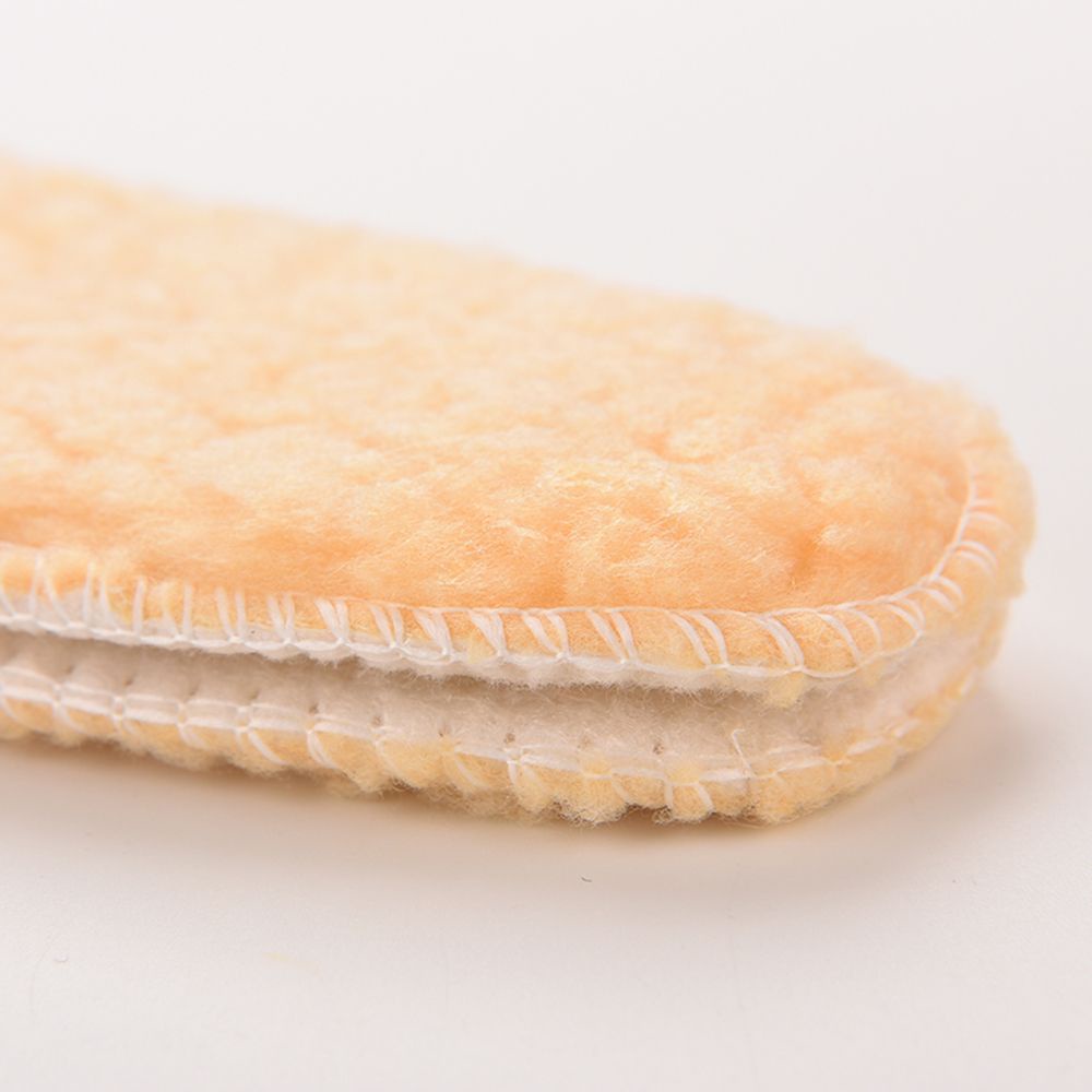 Đế lót ấm bằng len Miếng lót lông cừu Giày chèn nhiệt mềm