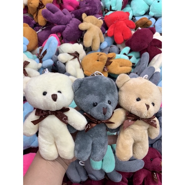 Teddy mini 11-13cm làm quà tặng/gấu nhí gói quà