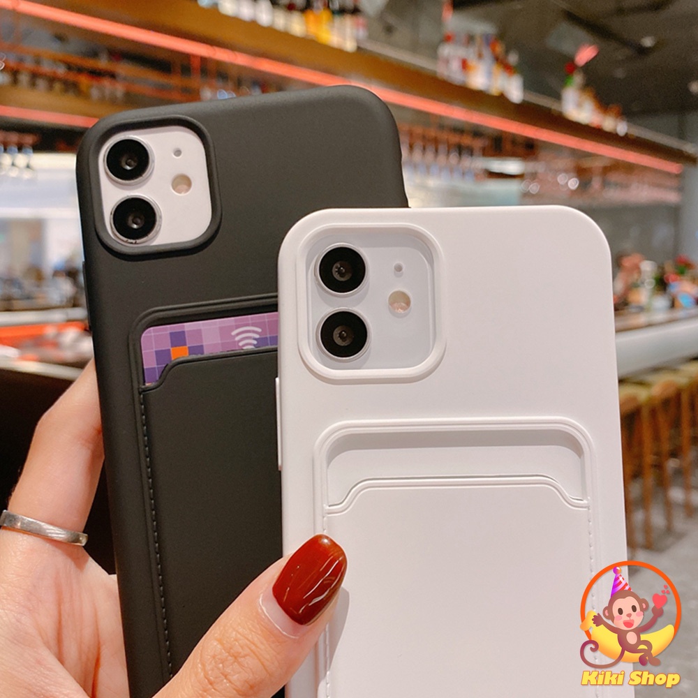 Ốp lưng iphone 11 Ốp Điện Thoại Silicone Mềm Chống Sốc Kèm Ngăn Đựng Thẻ Cho iPhone 14 13 Pro 12 Pro Max X XS XR 8 7 Plus
