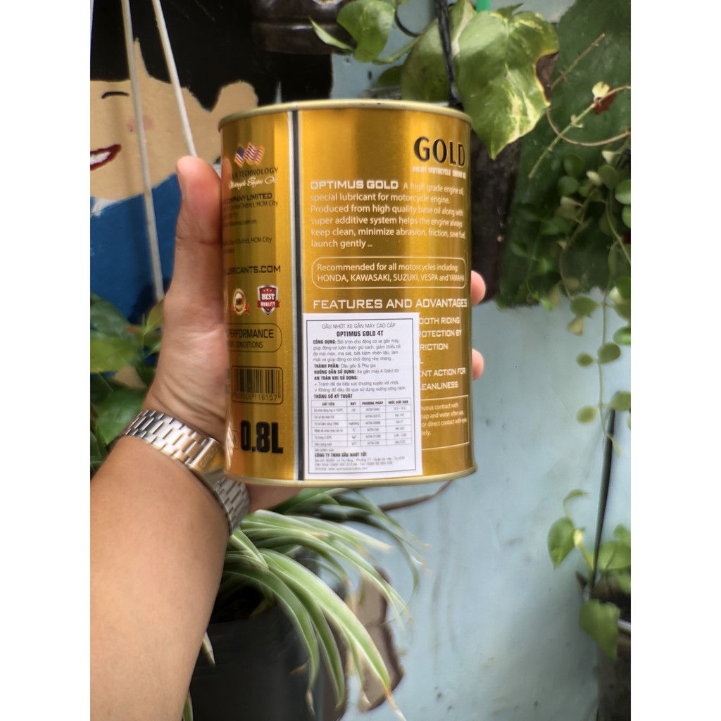 Dầu nhớt cho xe ga, xe số Optimus Gold