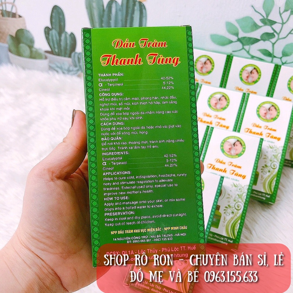Tinh dầu Tràm Huế nguyên chất - Dầu Tràm Huế Thanh Tùng 110ml - Shop Rô Ron