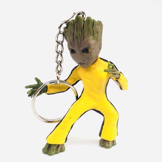 Móc khóa groot lý tiểu long áo vàng hili hl200120