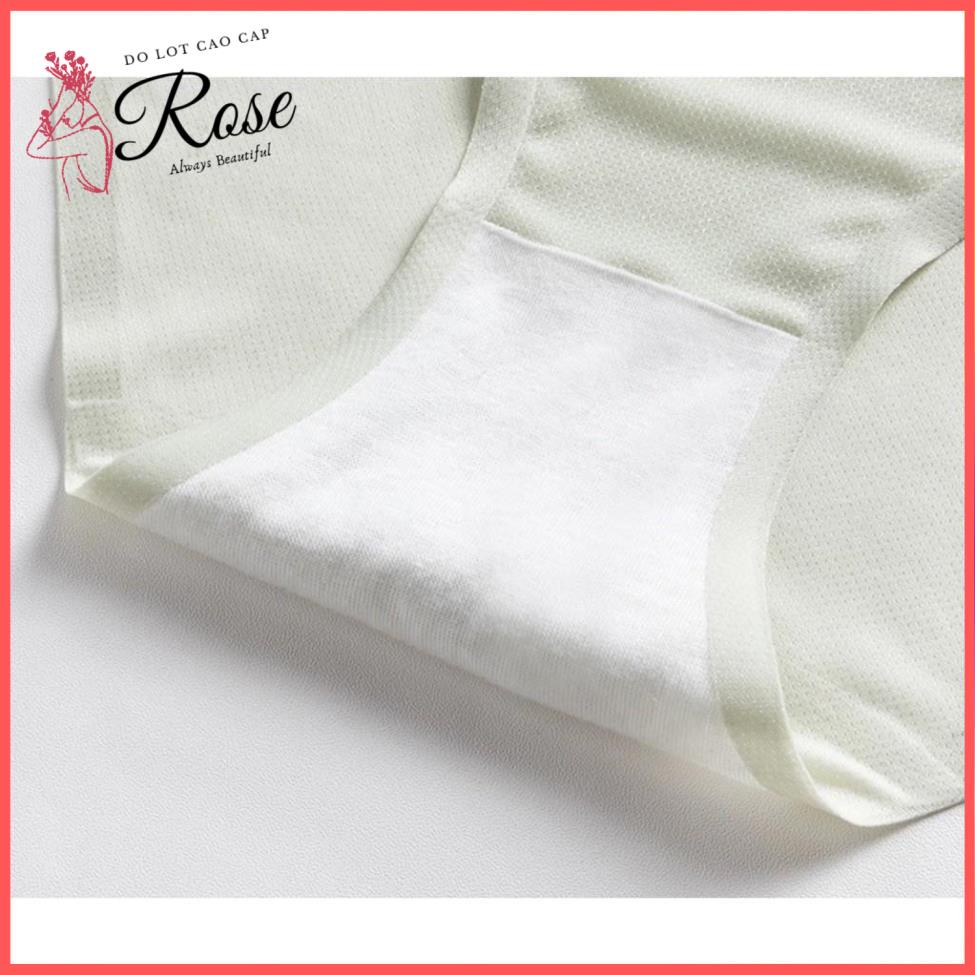 SET 5 Quần Lót Nữ Chất Băng Lụa Thông Hơi Kháng Khuẩn Quần Chíp SIÊU MỎNG Thoáng Mát - Rose P286