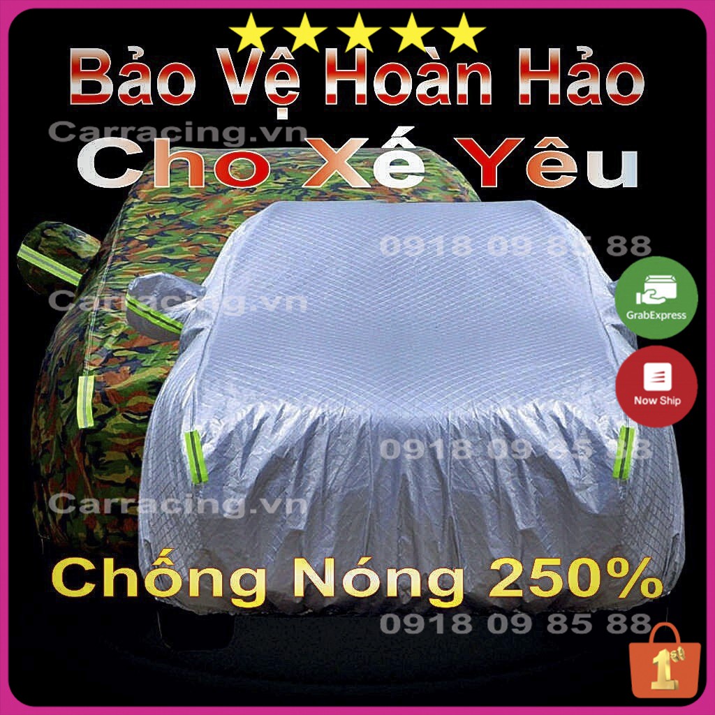 Bạt phủ ô tô CARRACING VA02 Bạt phủ xe ô tô 3 lớp cao cấp 🌦️chống nắng mưa bụi bẩn🌦️ 4 chỗ , 5 chỗ , 7 chỗ , bán tải