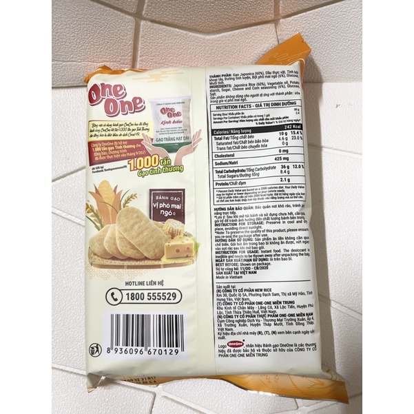 Bánh Gạo Mặn One One gói 118g