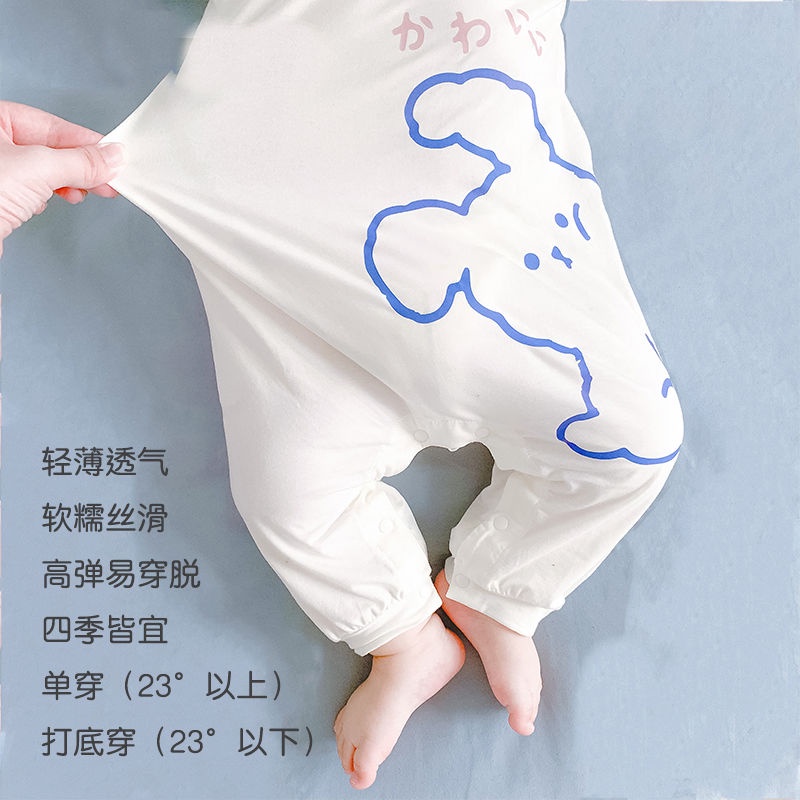 ✨Hàng Có Sẵn✨ Áo Liền Quần Ngủ Liền Thân Mỏng Tay Dài Điều Hòa Không Khí Thời Trang Xuân Thu 2022 Cho Bé Sơ Sinh