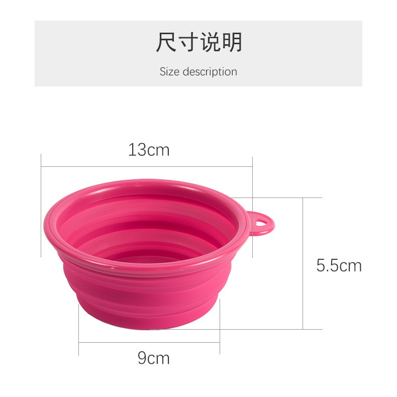 Bát Đựng Thức Ăn Cho Thú Cưng Chất Liệu Silicon Có Thể Gấp Gọn