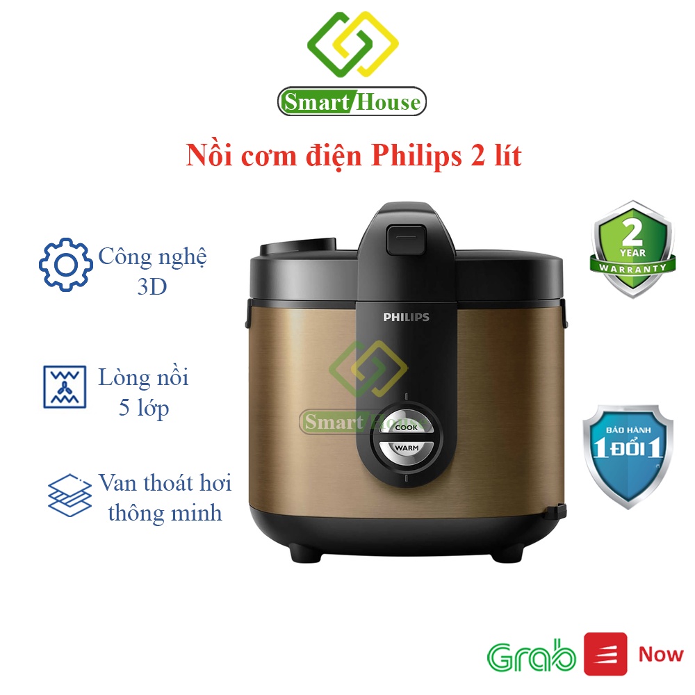 HD3132/68 - Nồi cơm điện Philips 2 lít HD3132/68 - Hàng chính hãng - Smart House