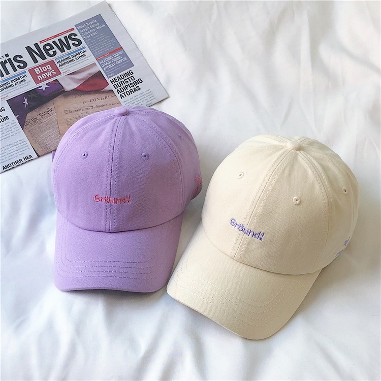 Mũ lưỡi trai - Nón kết thêu chữ Ground phong cách unisex Nam và Nữ