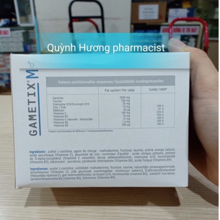 ( Chính hãng ) GAMETIX M hộp 30 gói hỗ trợ sức khỏe nam giới