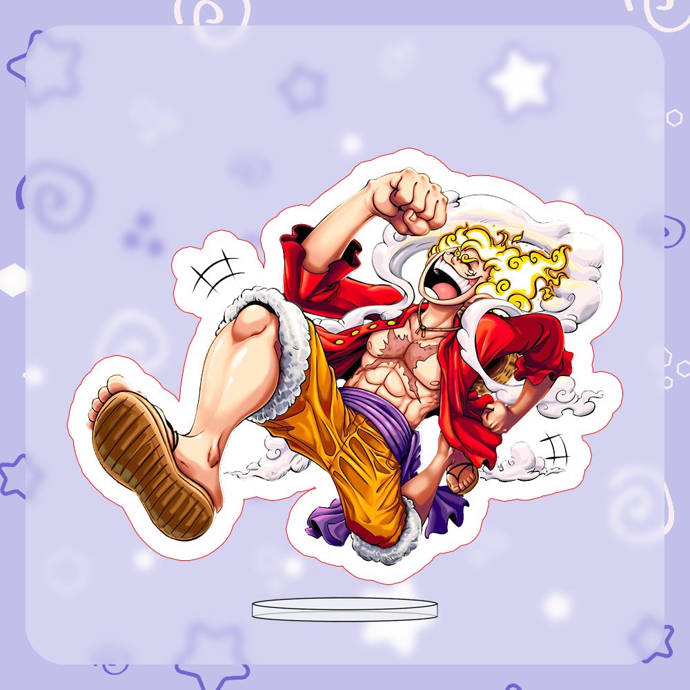 Standee ONE PIECE ver LUFFY GEAR 5 mô hình ĐẢO HẢI TẶC Acrylic Anime mica chibi trang trí trưng bày