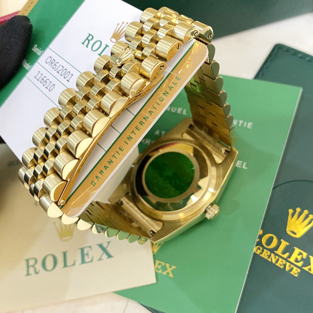 [Máy cơ] Đồng hồ cơ nam Rolex automatic mặt đính viền băm chống nước DH561 - shop228 | BigBuy360 - bigbuy360.vn