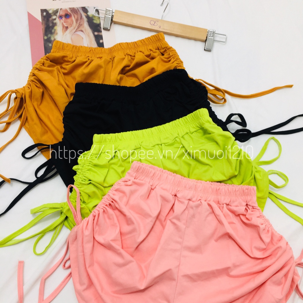 Quần Đùi Nữ Rút Dây Thun Cotton Đẹp [Video+ Ảnh Thật]