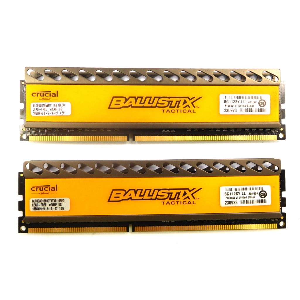 ram rucial ballixtix ddr3 4gb và 8gb tản nhiệt  buss  1333 /1600 / 1866 / 2133 / 2400