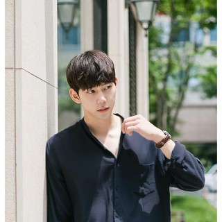 Sơ mi Cổ trụ Style Hàn Quốc Unisex