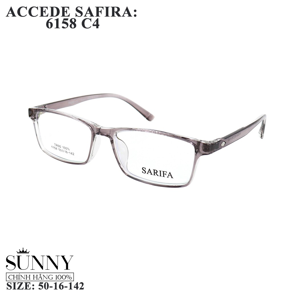 Gọng kính nam nữ Accede Safira 6158 - L032 - - chính hãng Korea, bảo hành toàn quốc