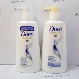 Cặp dầu gội, dầu xả dove thái lan 480ml