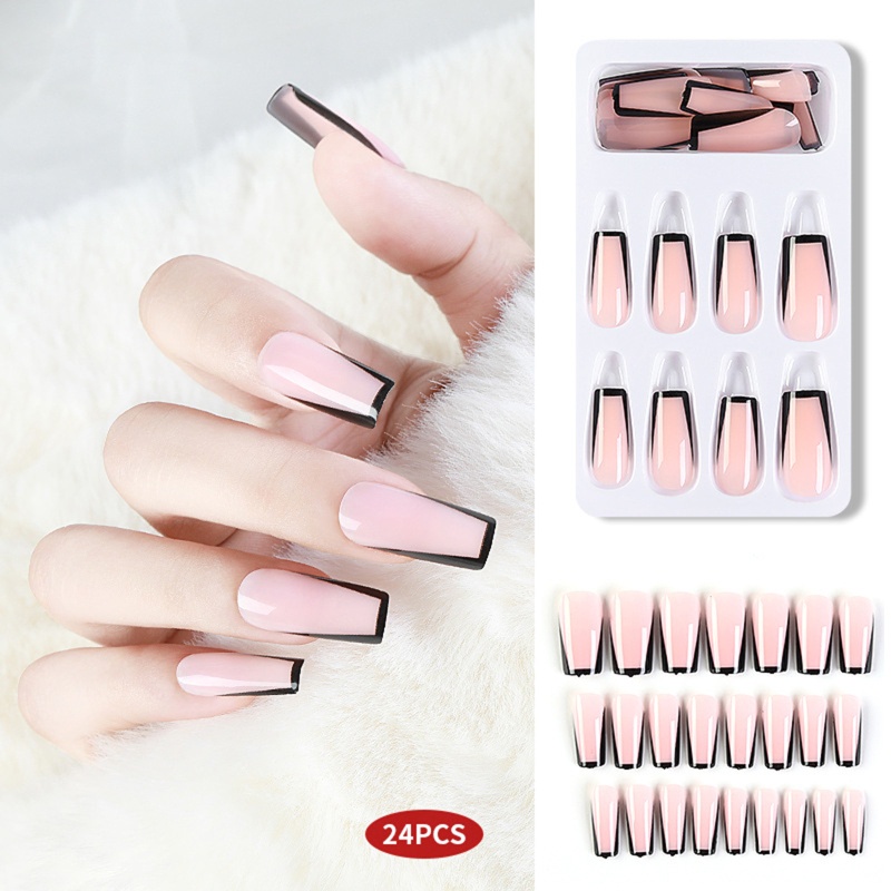 Bộ Móng Tay Giả Kiểu Pháp Tự Trang Trí