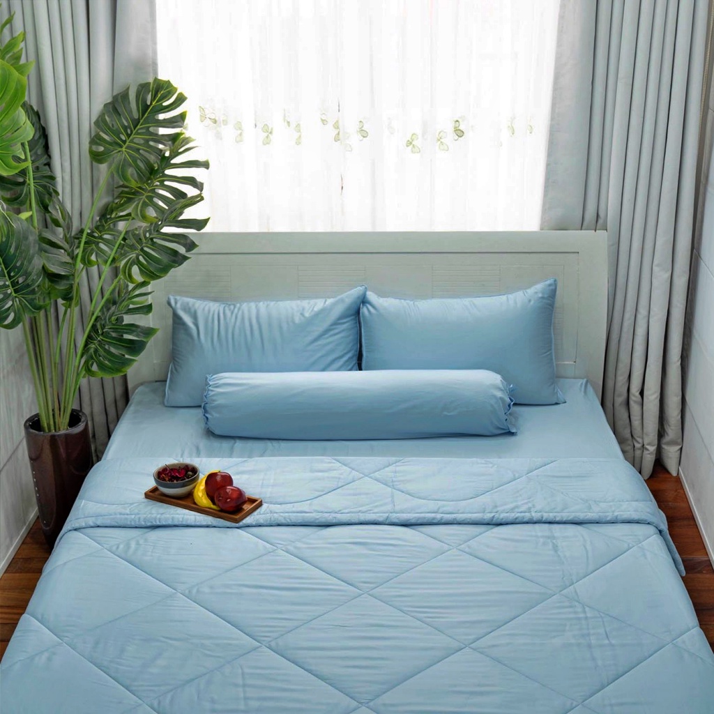 Chăn Lụa Tencel Chần Bông Cao Cấp, Mềm Lụa Tencel Mềm Mịn Mát Kích Thước 220x200 cm