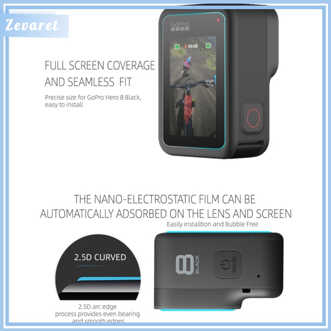 Kính Cường Lực Bảo Vệ Màn Hình Chống Nổ Cho Sunnylife GoPro Hero 8