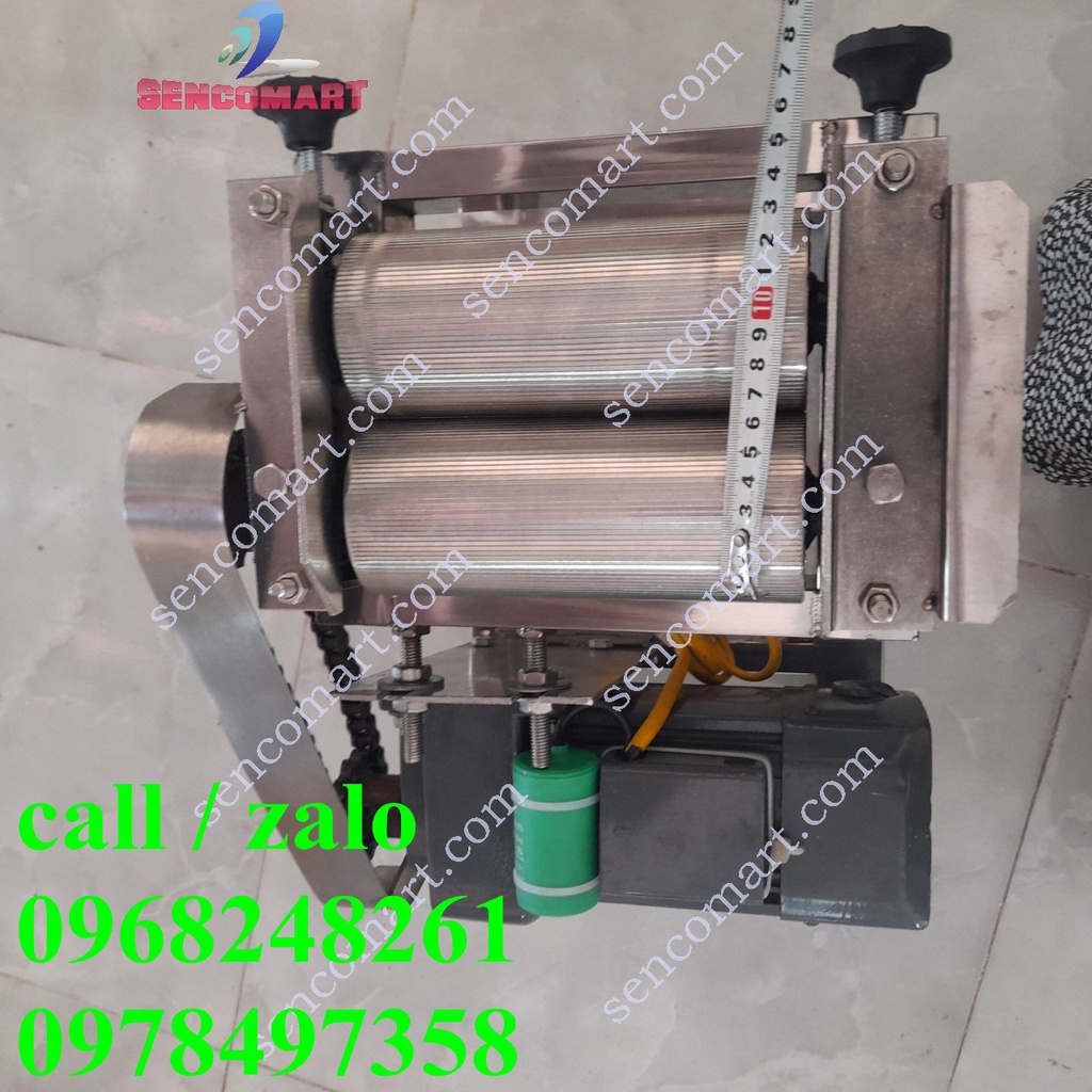 Máy Cán Mực Chạy Điện, chuyên Cán Khô Mực, Khô Bò cho xe bán Mực Khô