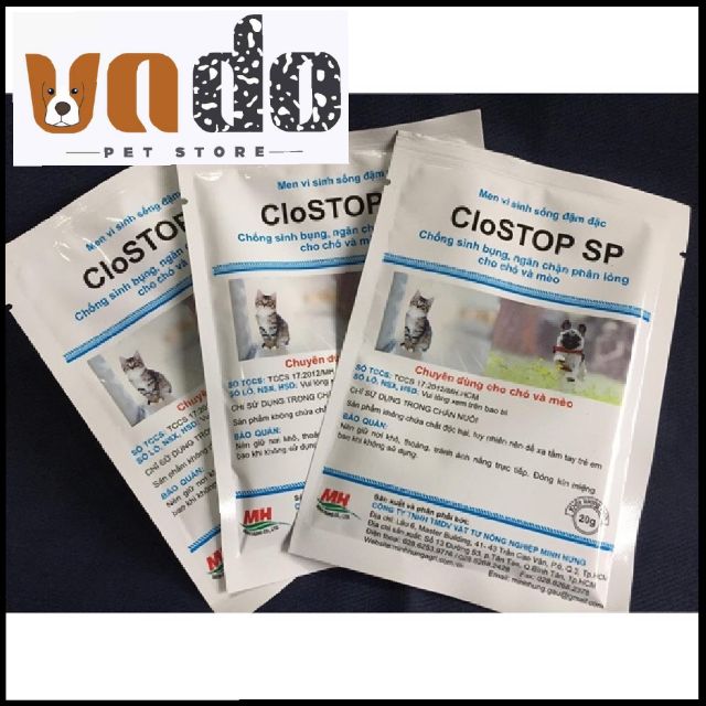 [Mã PET50K giảm Giảm 10% - Tối đa 50K đơn từ 250K] CloStop SP- Men vi sinh cho chó mèo