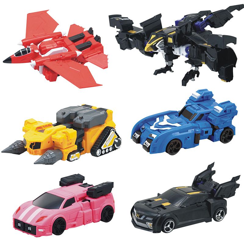 Mô hình đồ chơi rô bốt biến hình xe hơi Miniforce X Lucybot Lucy Bot Ranger 5 mẫu Quà trẻ em