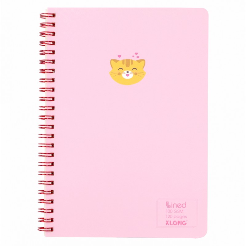 Sổ lò xo kép Caro/ Lined 120 trang A5 100/76 KLONG MS: 535/537