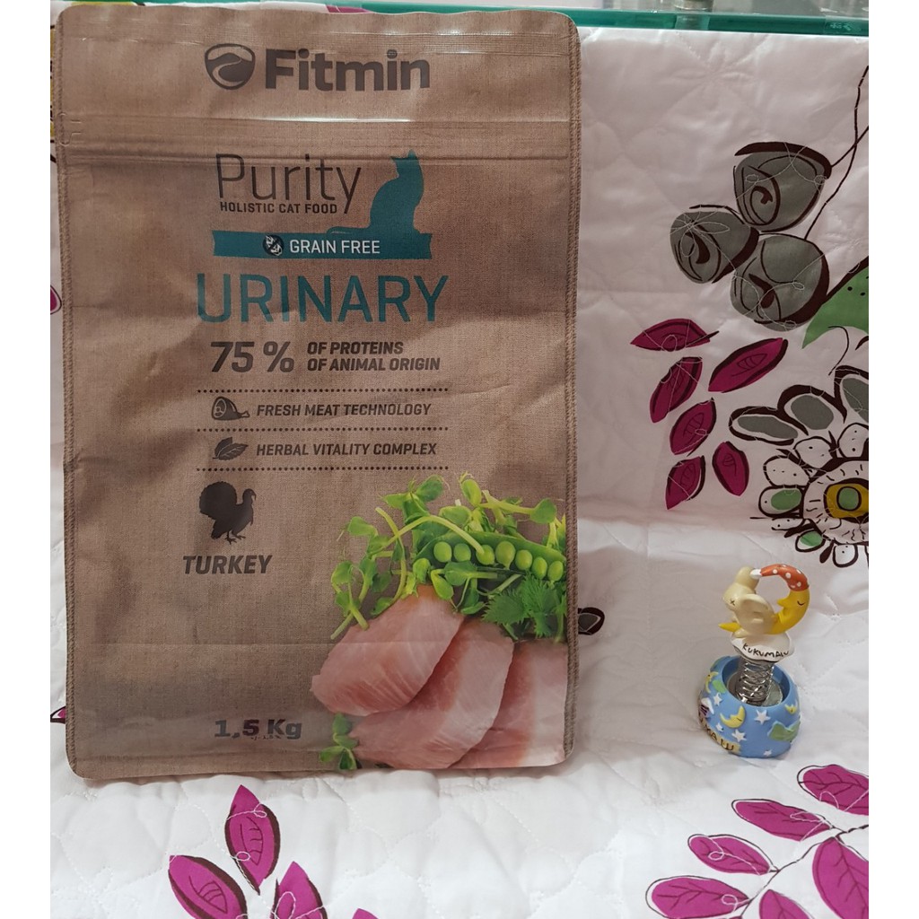 Hạt thịt tươi Fitmin Purity Urinary cho mèo trưởng thành, hỗ trợ chức năng của hệ tiết niệu 1.5kg