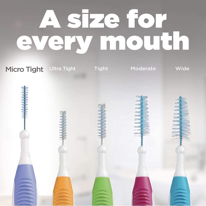 Tăm nha khoa Sunstar GUM ProxaBrush vĩ 10 cây Hàng Mỹ chính hãng