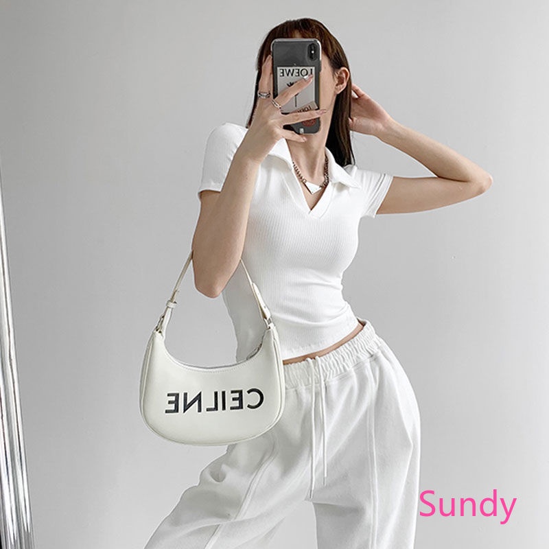 Áo Thun Polo Cổ Chữ V Màu Sắc Kẻ Sọc Thời Trang Mùa Hè Dành Cho Nữ