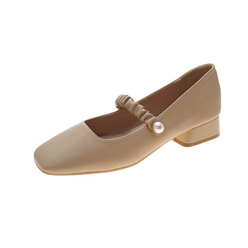 Giày IELGY cao gót mũi vuông phong cách Hàn Quốc xinh xắn dành cho nữ