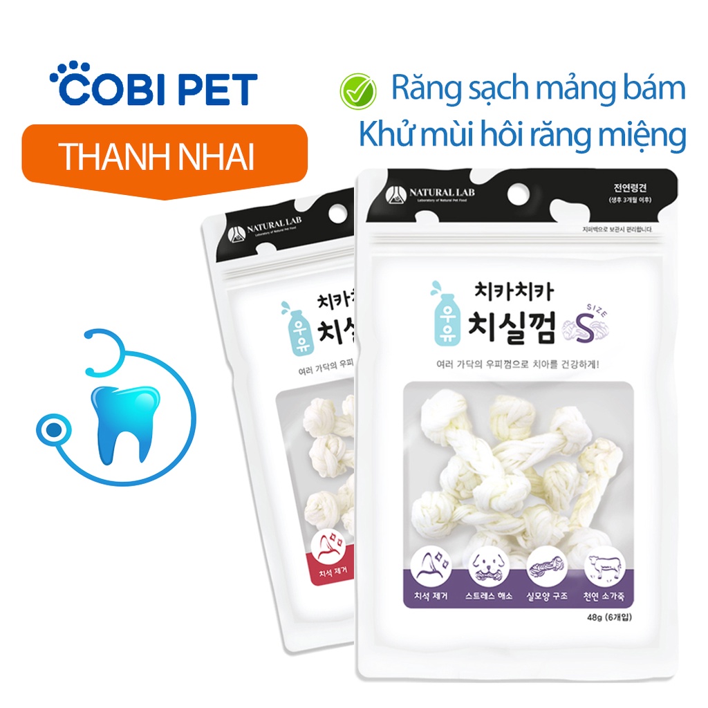 Thanh Nhai Sạch Răng Snack Dinh Dưỡng Cho Chó NATURAL DENTAL GUM