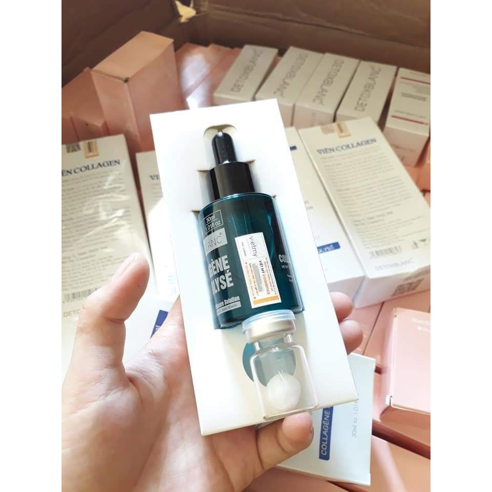 serum collagen detox blanc mẫu mới 2019