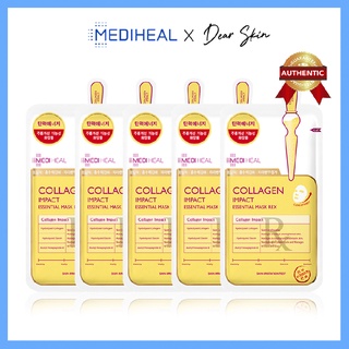 [Chính Hãng] [Combo 5]Mặt nạ Mediheal Collagen Ngăn Ngừa Lão Hóa Da Mediheal Collagen Impact Essential Mask