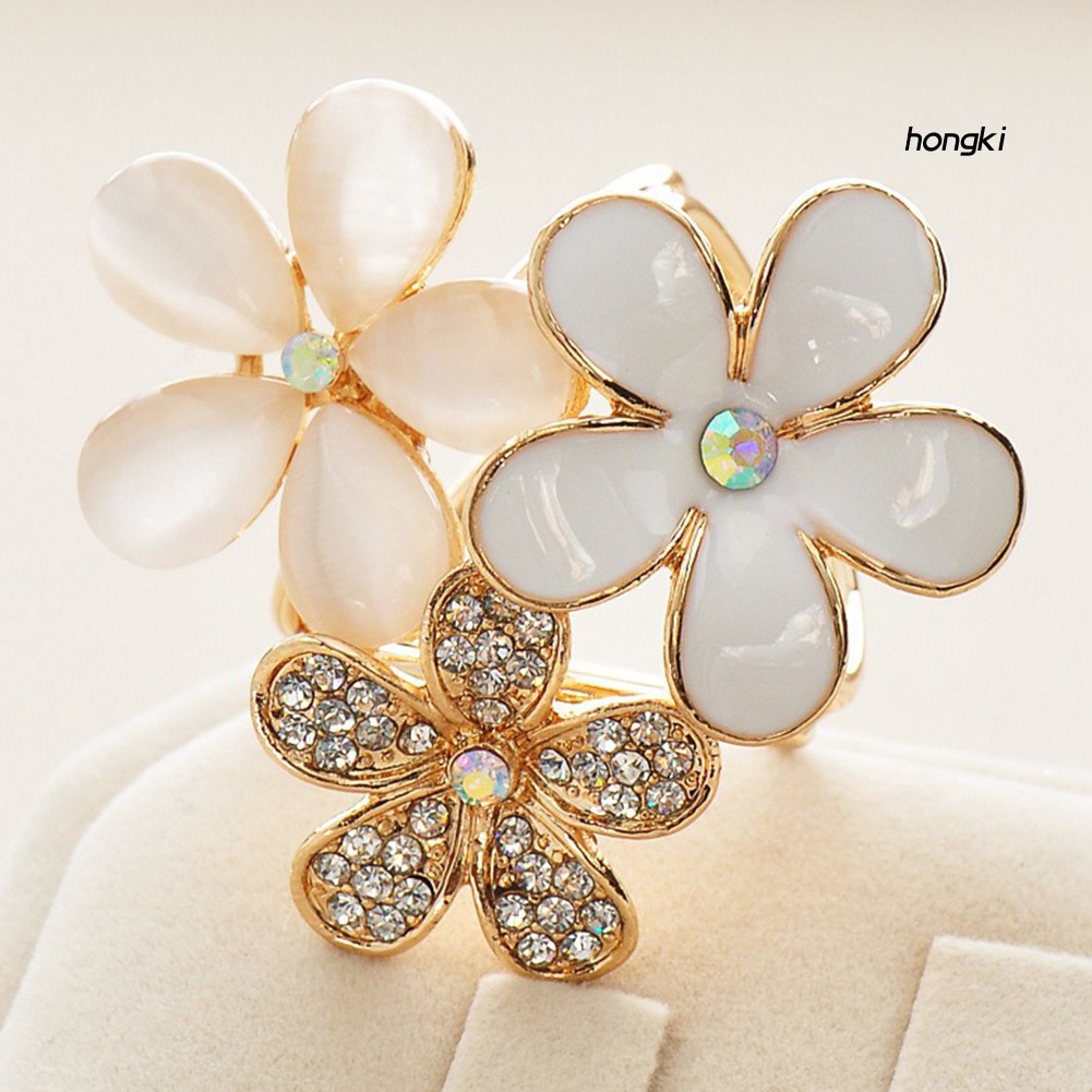 (Hàng Mới Về) Ghim Cài Khăn Choàng Hình Hoa Đính Kim Cương Giả Thời Trang Cho Nữ