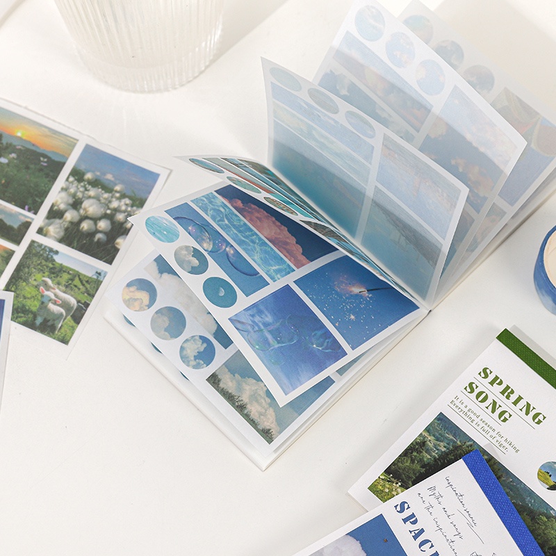 Bộ 40 Miếng Dán Trang Trí Sổ Tay Album Ảnh Sáng Tạo DIY