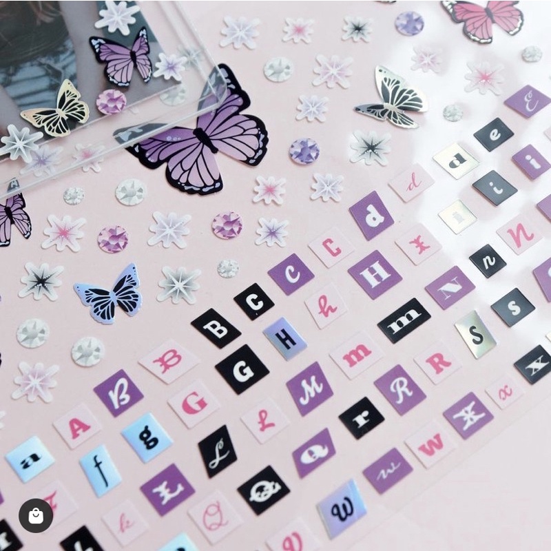 HOLOGRAM STICKERS TRANG TRÍ - DAISO HÀN QUỐC