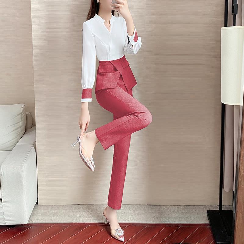 Set trang phục mẫu 2021 phong cách nước ngoài thời trang mùa thu thanh lịch dành cho nữ (Có bán lẻ)