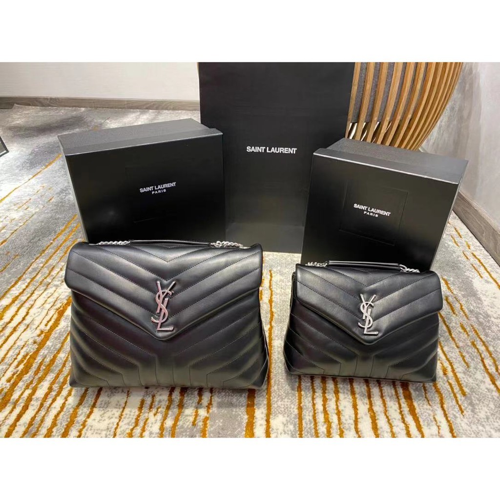 Mua chính hãng 100% YSL Saint Laurent loulou 23cm / 31cm túi đeo chéo hai kích cỡ túi messenger