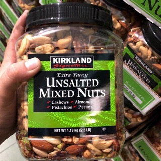 Hạt hỗn hợp không muối Kirkland Unsalted Mixed Nuts 1.13kg
