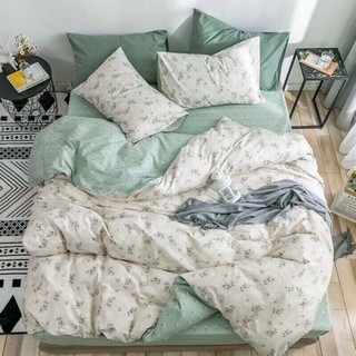 Bộ Chăn Ga Gối Cotton Living Hoa Nhí Vintage