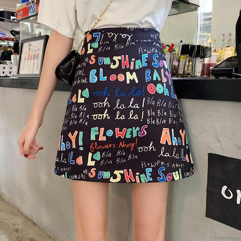 Chân Váy Thời Trang Cạp Cao In Hình Hoạt Họa Xinh Xắn | BigBuy360 - bigbuy360.vn