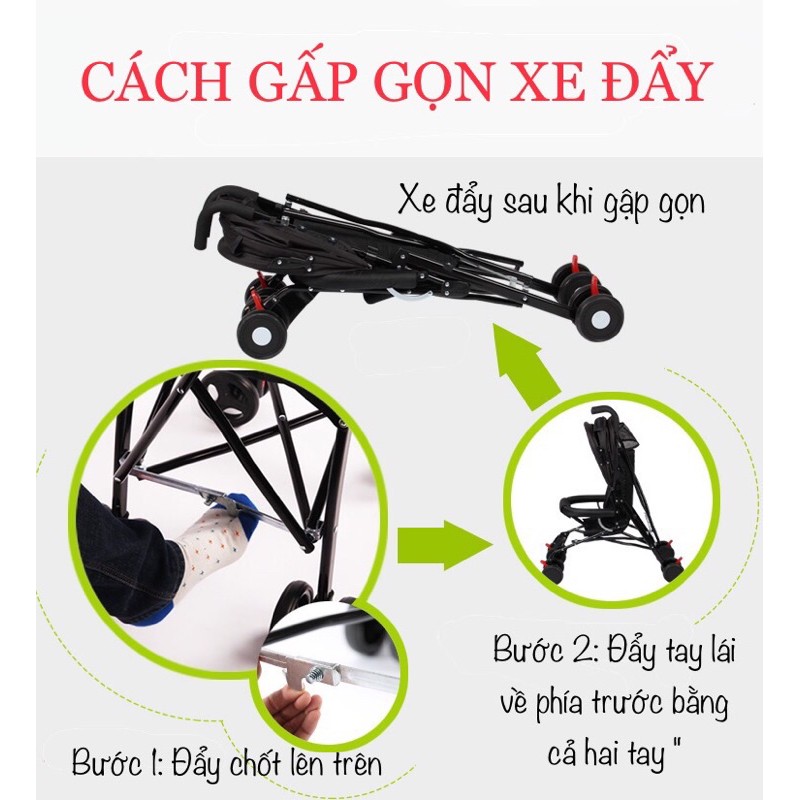 Xe Đẩy Du Lịch Mùa Hè Cho Bé