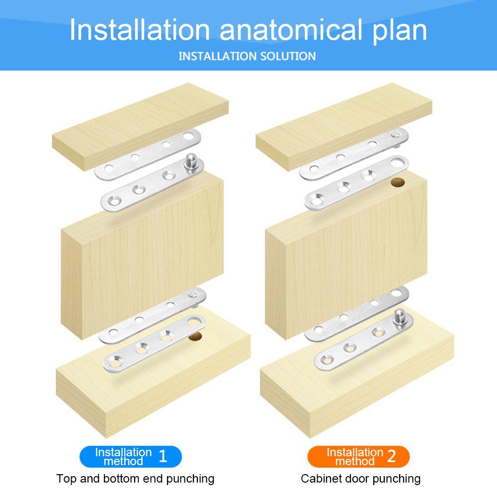 CONOPERY Set 4 Bản Lề Inox 360 Độ Ẩn Đồ Nội Thất Chuyên Dụng