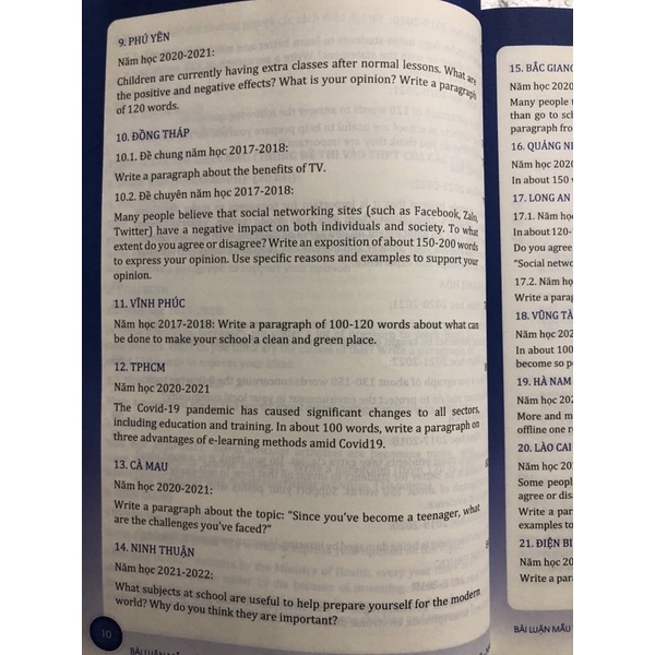 Sách - Bài luận mẫu Tiếng Anh dành cho học sinh thi trung học phổ thông chuyên 3 miền Bắc-Trung-Nam